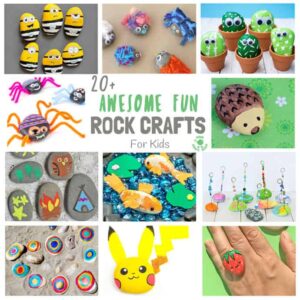 COOL KIDS ROCK CRAFTS - Do your kids love collecting pebbles? If you've got a little Nature collector then you'll love 20+ Awesome Fun Rock Crafts For Kids. These rock painting ideas make fantastic rock activities for fun all year round!