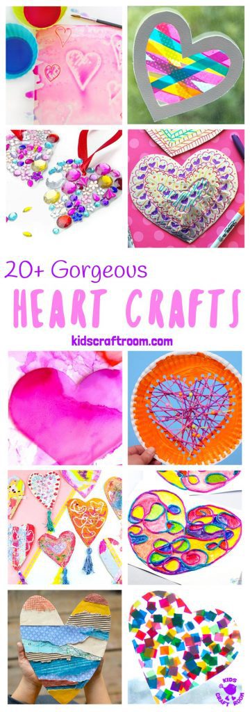 GORGEOUS HEART CRAFTS FOR KIDS - We've gathered together 20+ Heart Crafts For Kids that are stunning! All of these heart ideas are really achievable and most can be made with the type of supplies you've probably got in your art and craft cupboard already. Your kids will love them! Great for Mother's Day, Valentines or any time you want to spread a little love. #heart #heartcrafts #valentinesday #valentinecraft #valentinesdaycrafts #kidscrafts #craftsforkids #kidsactivities