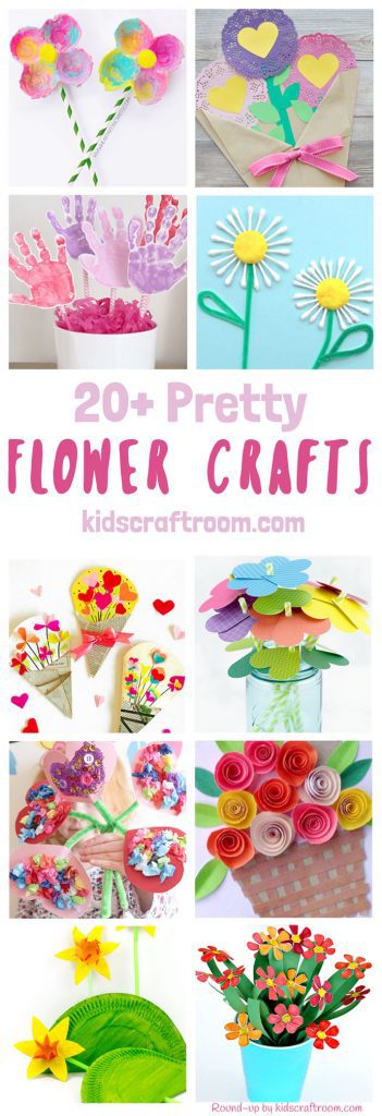 20+ PRETTY FLOWER CRAFTS FOR KIDS - all of them are truly gorgeous! Flower crafts are a fabulously fun way to get creative with the kids in Spring and Summer and they make gorgeous gifts and greeting cards for special occasions too like Mother's Day, Valentine's Day and birthdays. #kidscraftroom #flowers #flowercrafts #diyflowers #homemadeflowers #kidscrafts #craftsforkids #mothersday #mothersdaycrafts #mothersdaygifts #valentinecrafts #summercrafts #springcrafts via @KidsCraftRoom
