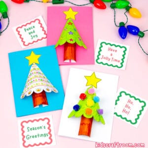How To Make a Paper 3D Christmas Tree Card