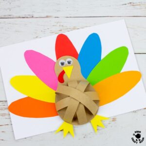 Pot Belly Paper Turkey Craft