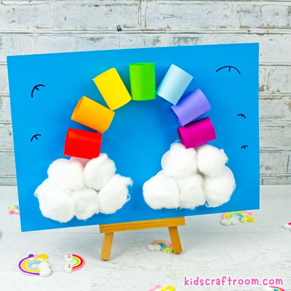 3D Rainbow Craft (Free Template)