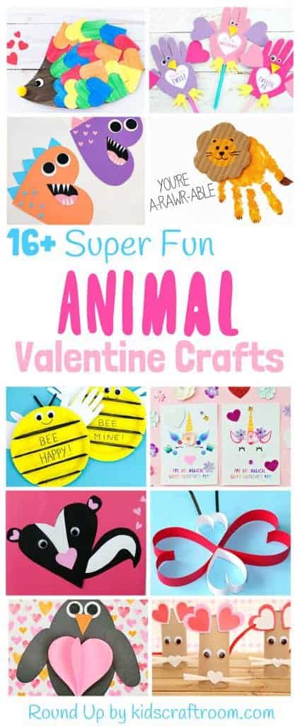 ANIMAL VALENTINE CRAFTS FOR KIDS - Need something a bit fun and different for Valentine's Day? How about these cool Animal Valentines? They're not too soppy so your boys and girls will love them! #valentines #valentinesday #valentinecraft #valentinecrafts #animalcrafts #animal #kidscrafts #craftsforkids #kidscraftideas #kidsactivities #crafts #craft #preschool #preschoolcraft #toddlercrafts #prek #craftideas