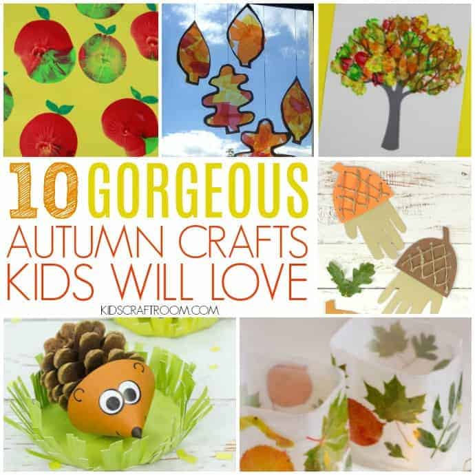 Make the most of the season with these 10 Easy Autumn Crafts for Kids. Such lovely ways to inspire creativity and fun! #kidscrafts #Autumn #Fall #autumncrafts #fallcrafts #easycrafts