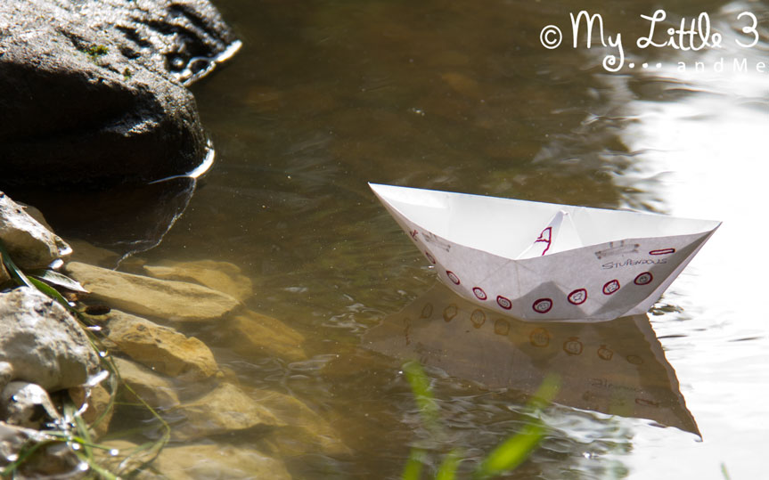 How To Make A Paper Boat - video tutorial by My Little 3 and Me