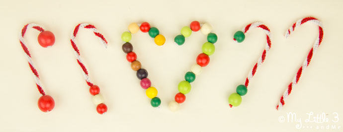 Candy Cane Tree Decorations - an easy Christmas craft for kids. 