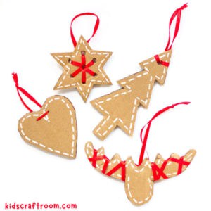 Pretty Cardboard Ornaments