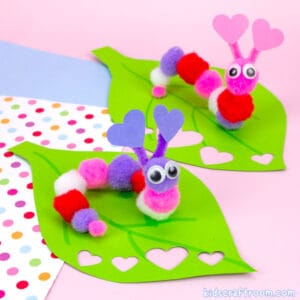 Easy Caterpillar Valentine Craft For Kids