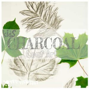 Make bold leaf art with CHARCOAL LEAF PICTURES. Charcoal is an exciting medium for kids to use to explore leaf shape and texture. An interesting nature craft for kids to enjoy in Fall or all year round.