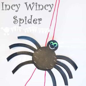 An adorable paper-plate Incy Wincy Spider craft (Itsy Bitsy Spider) that actually climbs! Nursery Rhymes have never been such fun!