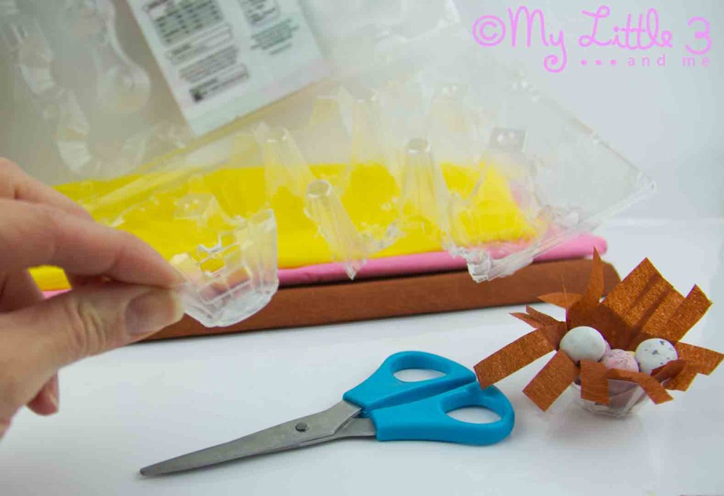 Easter Basket Nests-Cut up the egg box