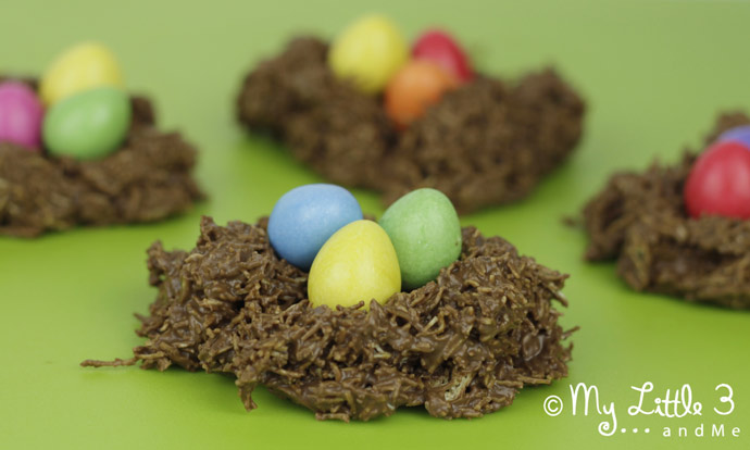 Easy Easter Nests to make with the kids. 
