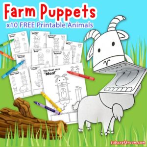 Farm Animal Finger Puppets For Kids (Free Printable)
