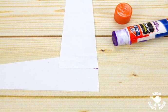 Folded Paper Icicle Craft Step 3