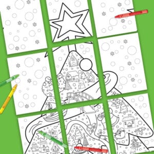 Giant Christmas Tree Coloring Pages Free Printable