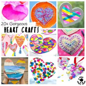 GORGEOUS HEART CRAFTS FOR KIDS - We've gathered together 20+ Heart Crafts For Kids that are stunning! All of these heart ideas are really achievable and most can be made with the type of supplies you've probably got in your art and craft cupboard already. Your kids will love them! Great for Mother's Day, Valentines or any time you want to spread a little love. #heart #heartcrafts #valentinesday #valentinecraft #valentinesdaycrafts #kidscrafts #craftsforkids #kidsactivities