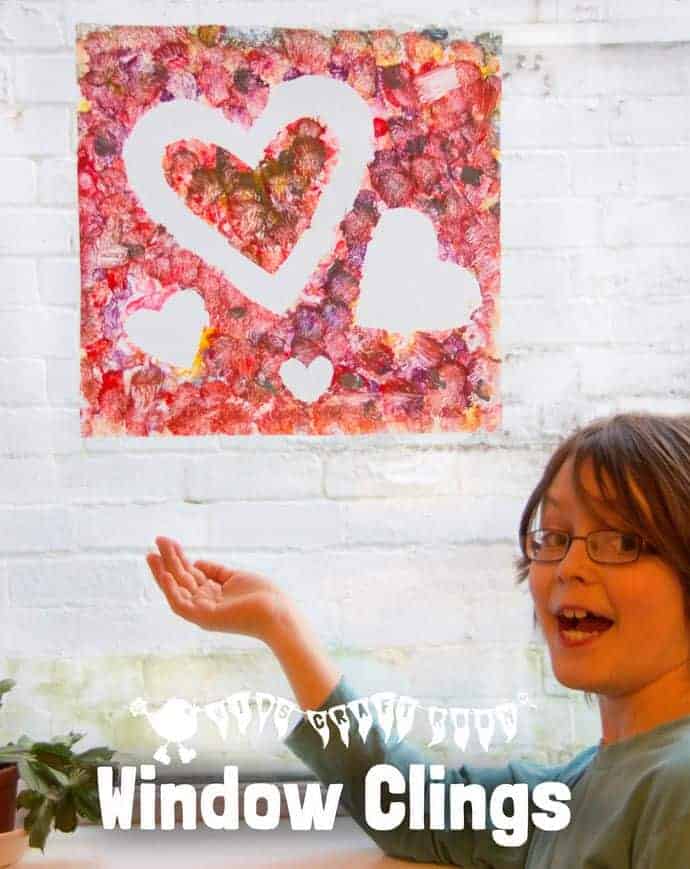 Heart Sun Catchers - a fun art idea for kids, great for Valentine's Day or Mother's Day