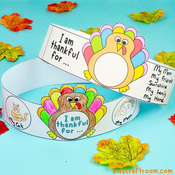 I Am Thankful Turkey Crowns