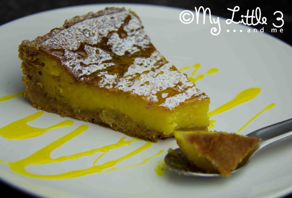 Limoncello Tart and Drizzled Sauce