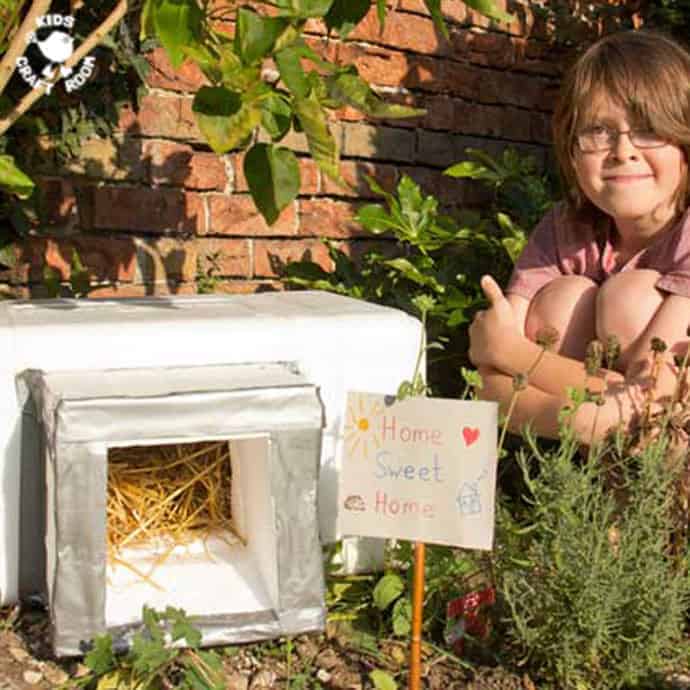 Hedgehogs numbers are declining! How about lending Nature a helping hand and making a Hedgehog House for these adorable creatures?