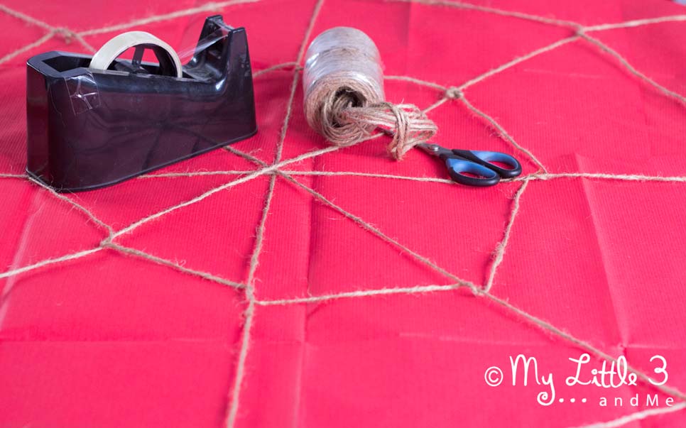 Make GIANT spider decoration for Halloween. Super cute and recycled too! From My Little 3 and Me.
