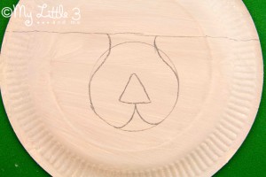 Make a paper plate Easter Bunny Mask with whiskers - great for imaginative play. 