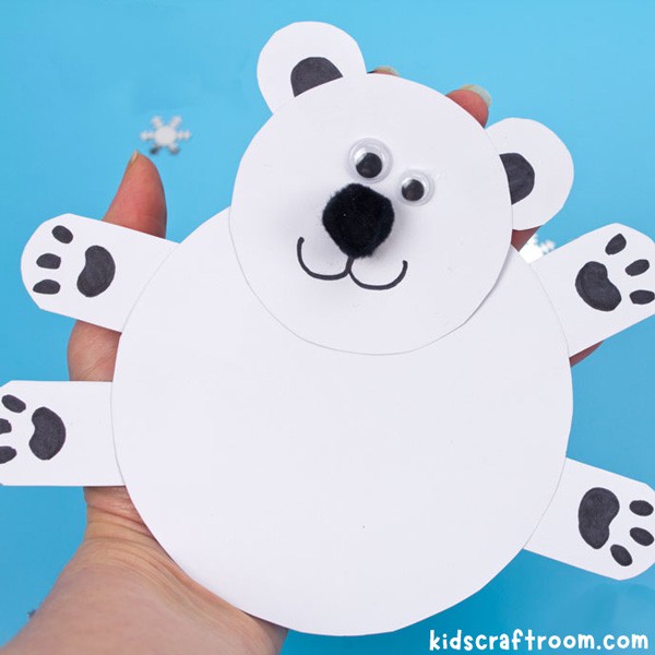 Moving Polar Bear Cub Craft