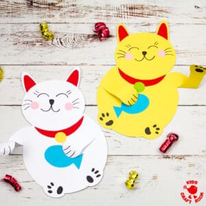 Waving Chinese Lucky Cat Craft