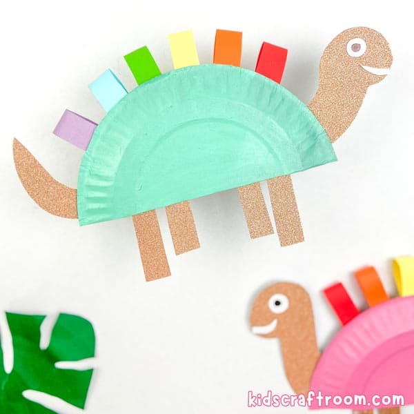 Easy Paper Plate Dinosaur Craft For Kids To Make
