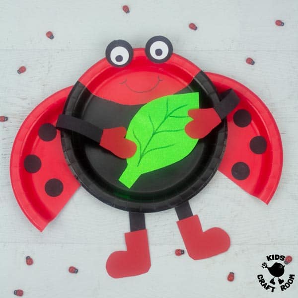 Paper Plate Ladybug Craft