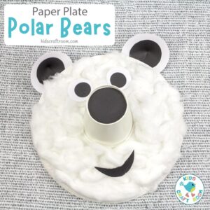 Paper Plate Polar Bear Craft