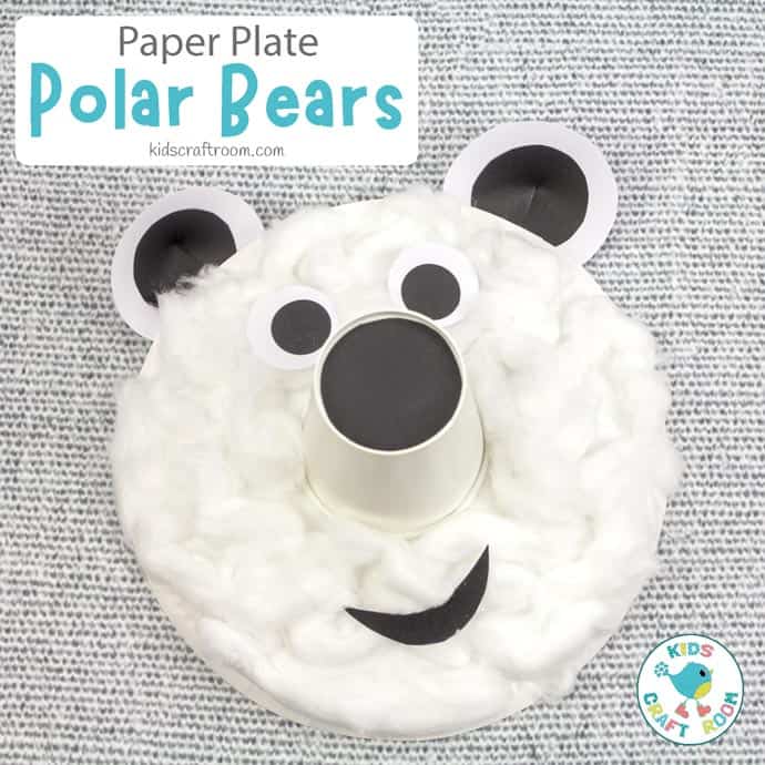 Paper Plate Polar Bear Craft