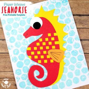 Paper Weaving Seahorse Craft square image