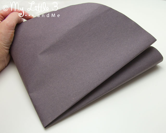 Homemade firework craft step 2.