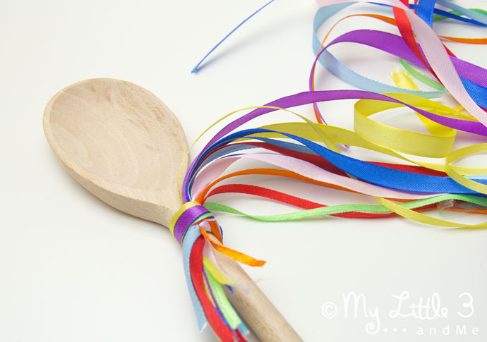 Homemade firework craft step 7.