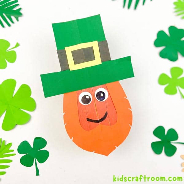 Popsicle Stick Leprechaun Craft