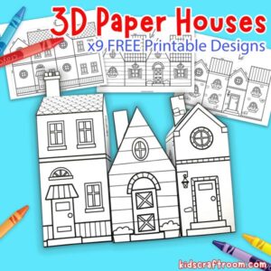 Free Printable Paper Houses Crafts For Kids To Make