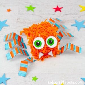Printable Hairy Spider Craft