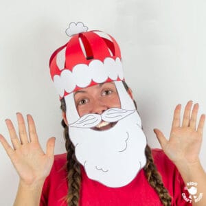 Paper Santa Hat Craft To Make and Wear