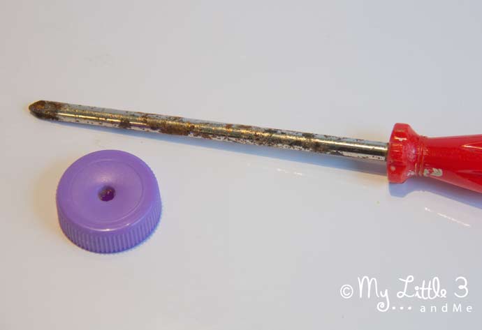 Make a Rainbow Sensory Play Bottle / Musical Shaker, great for all ages. From My Little 3 and Me.