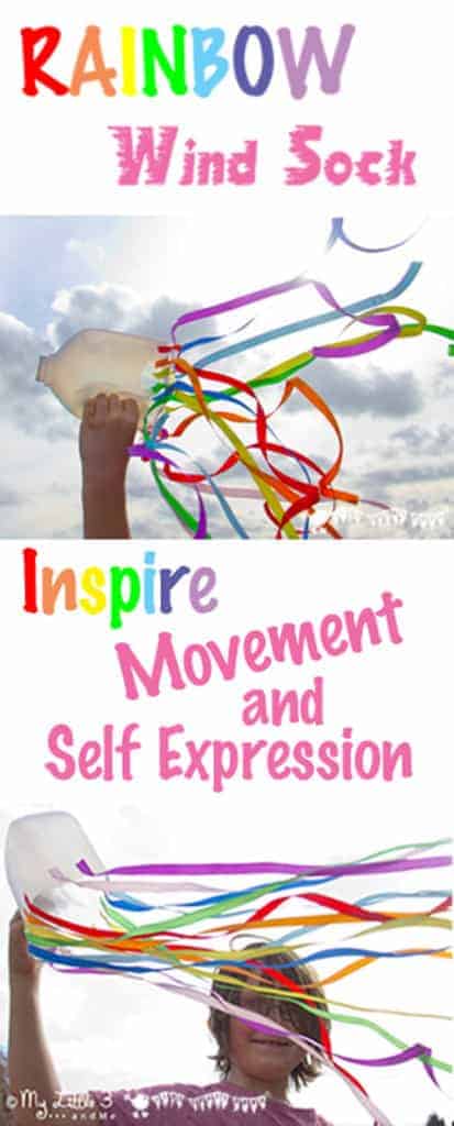 Make your own windsocks. A fun and colourful craft to inspire physical movement and self expression.