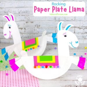 Rocking Paper Plate Llama Craft