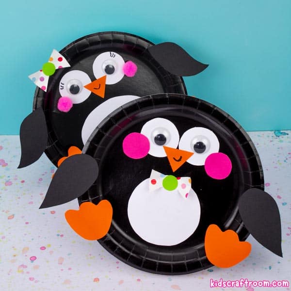 Rocking Paper Plate Penguin Craft For Kids To Make