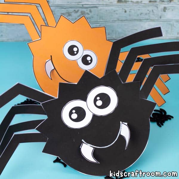 Rocking Spider Craft (Easy Printable Template for Kids)