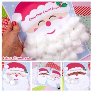 Santa Beard Christmas Countdown (Printable Calendar)