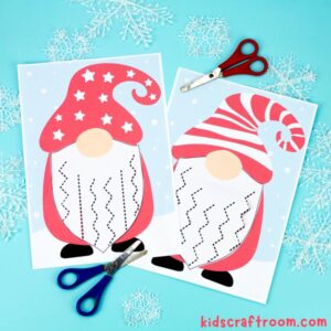 Christmas Gnome Cutting Practice