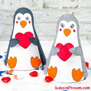Valentine Penguin Craft (Free Printable)