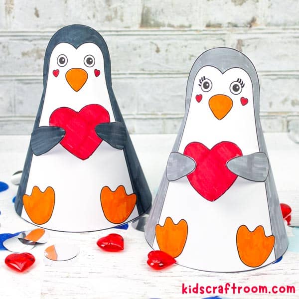 Valentine Penguin Craft (Free Printable)