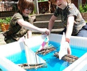 Stick Raft Building STEM Project