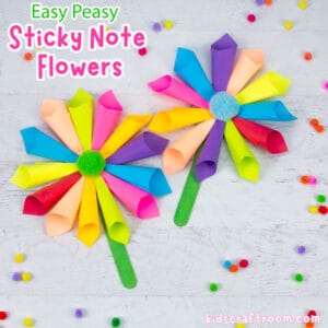 How to Make Sticky Note Flowers